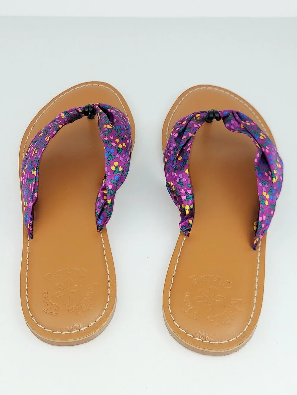 Matilda Jane Purple Floral Slide Sandals 8